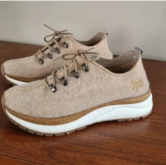 OTBT Courier Natural Wool/Alpaca Blend Lace Up Lightweight Comfort Sneakers(7.5) - Picture 1 of 9